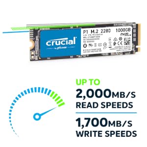 Amazon.com: Crucial P1 1TB 3D NAND Nvme PCIe M.2 SSD
