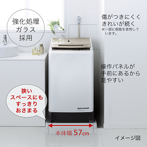 Amazon.co.jp: 日立 全自動洗濯機 9kg シルバー ビートウォッシュ BW