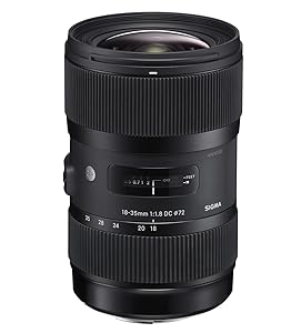 Amazon.com : Sigma 18-35mm F1.8 Art DC HSM Lens for Canon, Black