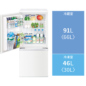 Amazon.co.jp: シャープ SHARP 冷蔵庫(幅48.0cm) 137L つけかえどっち