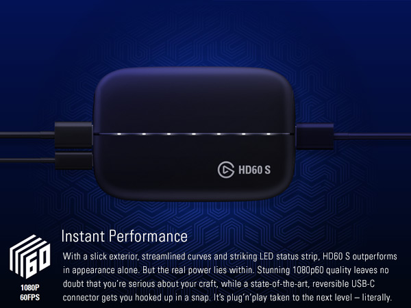 Amazon.com: Elgato HD60 S, External Capture Card, Stream and