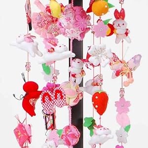 Amazon | つるし雛 つるし飾り 雛人形 うさぎのキラキラ吊るし 小