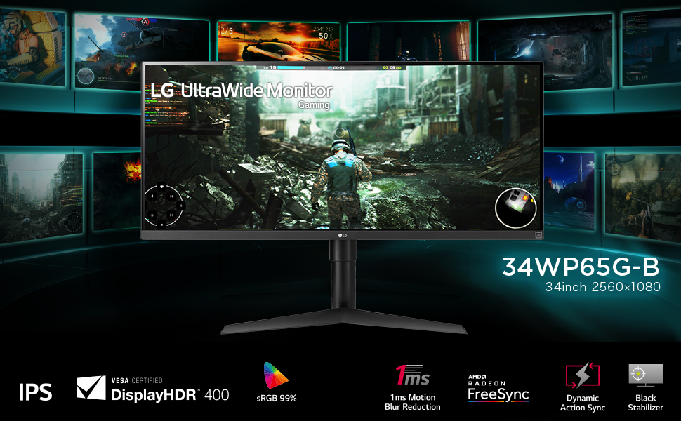 Amazon.co.jp: 【Amazon.co.jp 限定】LG ゲーミング モニター 34WP65G