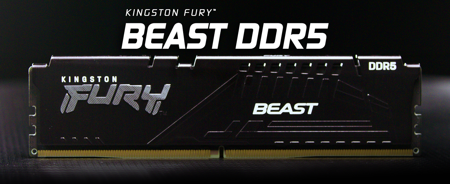 Kingston FURY Beast 16GB 5200MHz DDR5 CL40 Desktop Memory Single