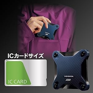Amazon | I-O DATA ポータブルSSD 960GB 小型 USB3.1(Gen1) 耐衝撃 Mac