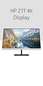 Amazon.com: HP 27-inch Monitor with Height Adjust (27f 4K, Natural