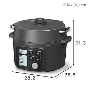 Amazon.co.jp: 電気圧力鍋 2.2L ブラック KPC-MA2-B アイリスオーヤマ
