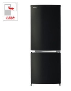 Amazon.co.jp: GR-M15BS-K(ピュアブラック) 2ドア冷蔵庫 右開き 153L