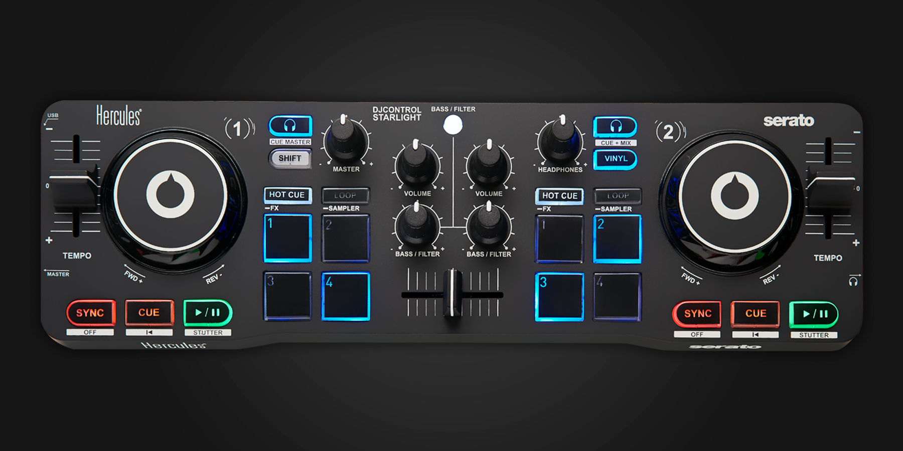 Hercules DJControl Starlight - Serato DJ Hardware