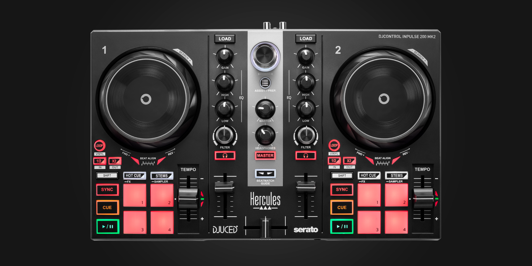 Hercules DJControl Inpulse 200 MK2 - Serato DJ Hardware