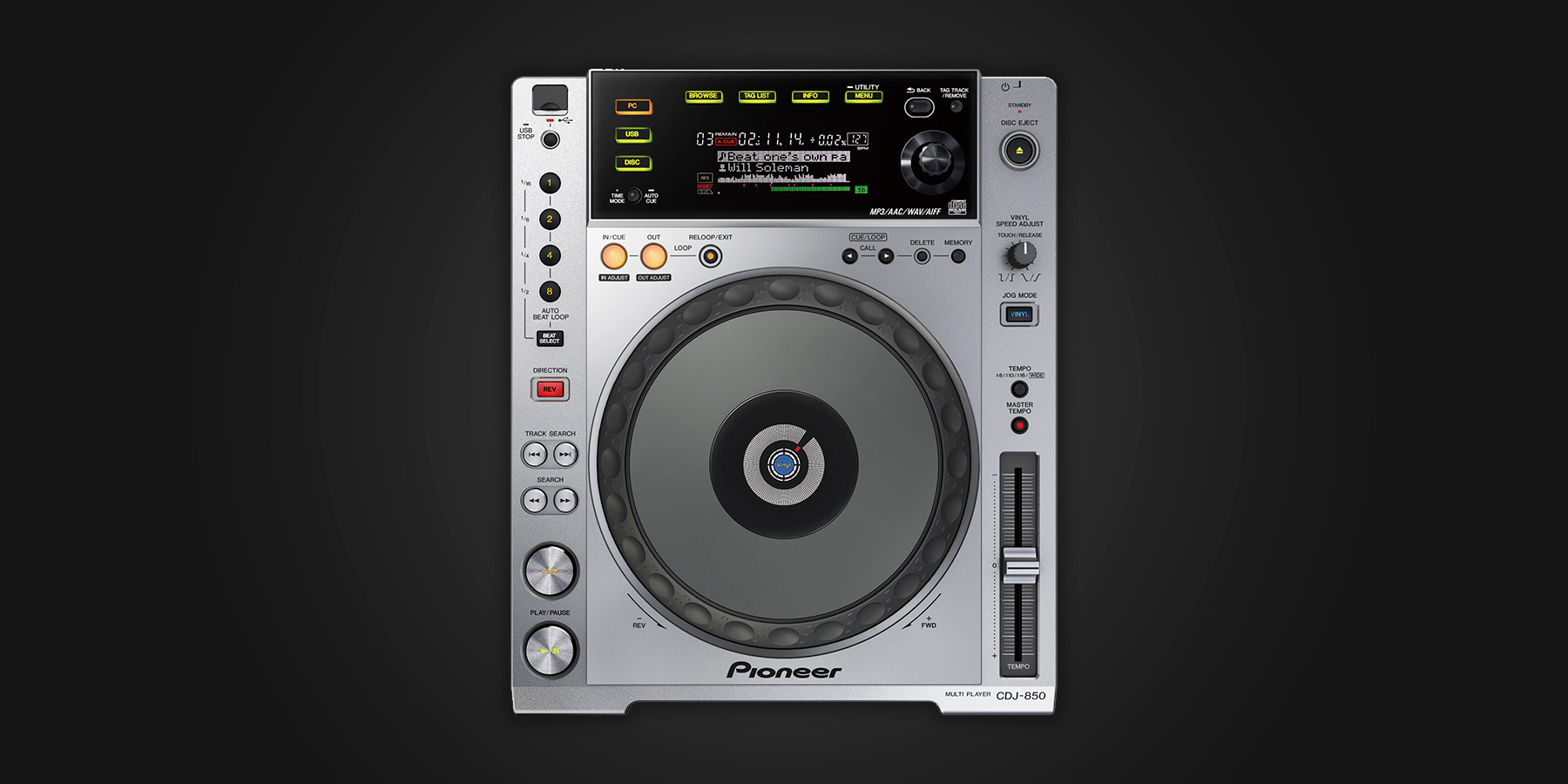 Pioneer DJ CDJ-850 - Serato DJ Hardware