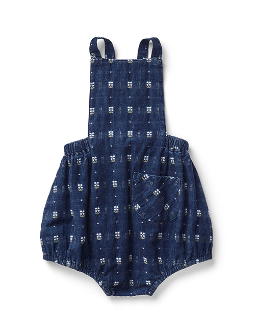 체크앤도트 | OONA ROMPER - EMBROIDERED DENIM