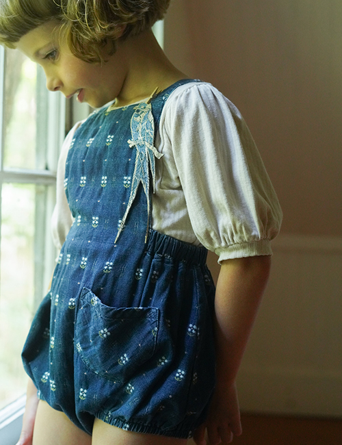 체크앤도트 | OONA ROMPER - EMBROIDERED DENIM