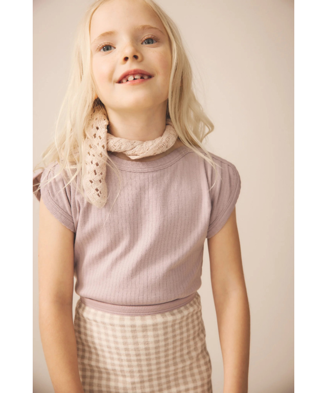 체크앤도트 | SOOR PLOOM SUNDAE TEE_CLOUD POINTELLE - 유기농 피마 코튼