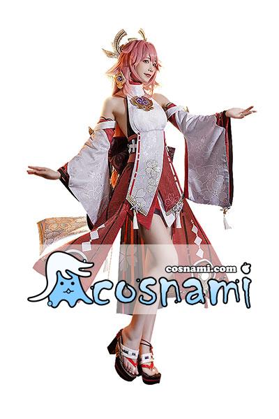 三分妄想 原神 八重神子 コスプレ衣装 げんしん 稲妻 やえみこ