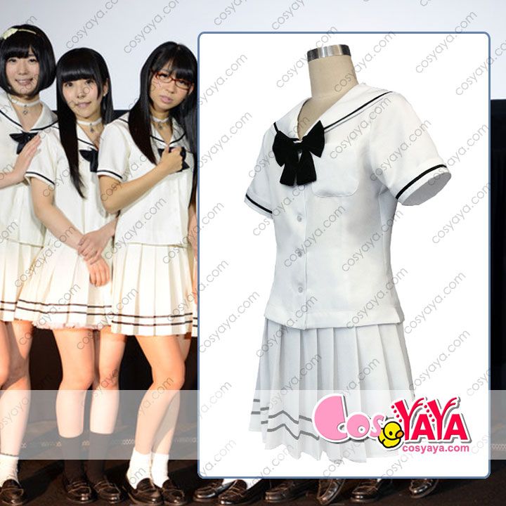 でんぱ組.inc 白魔女学園 白セーラー服 コスプレ衣装 でんぱ組 制服