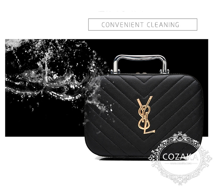 イヴサンローラン 鏡付き 化粧箱 コスメボックス 可愛い 小物入れ ysl