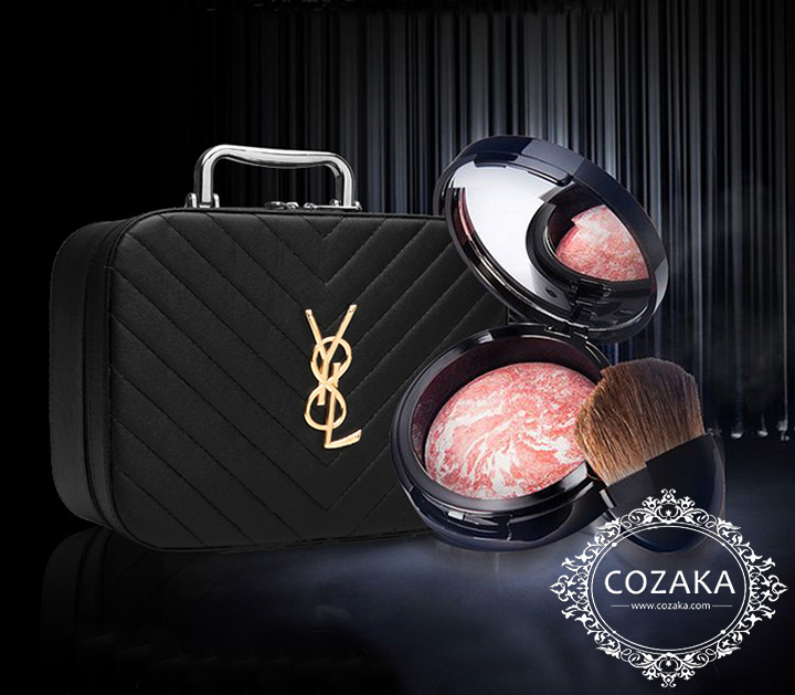 イヴサンローラン 鏡付き 化粧箱 コスメボックス 可愛い 小物入れ ysl