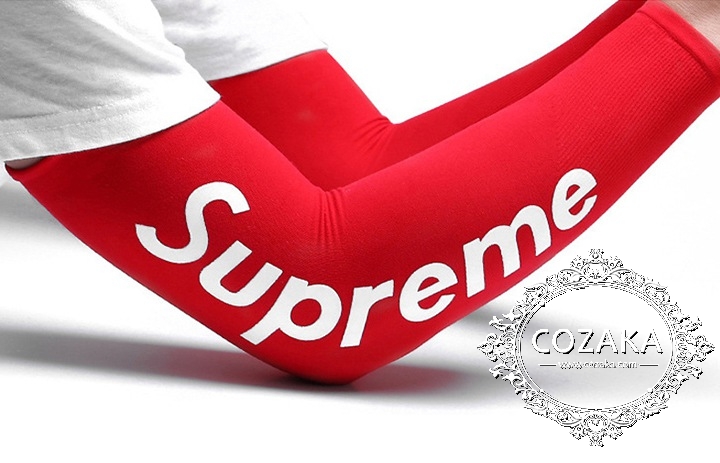 シュプリーム アームカバー 手袋 supreme 腕カバー uv 日焼け止め 両腕