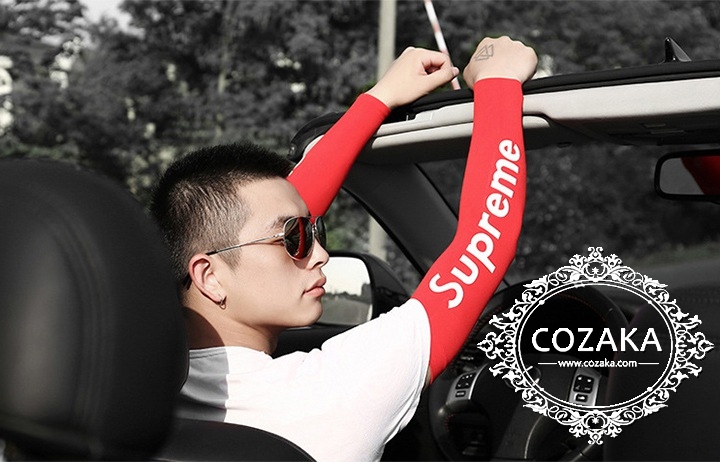 シュプリーム アームカバー 手袋 supreme 腕カバー uv 日焼け止め 両腕