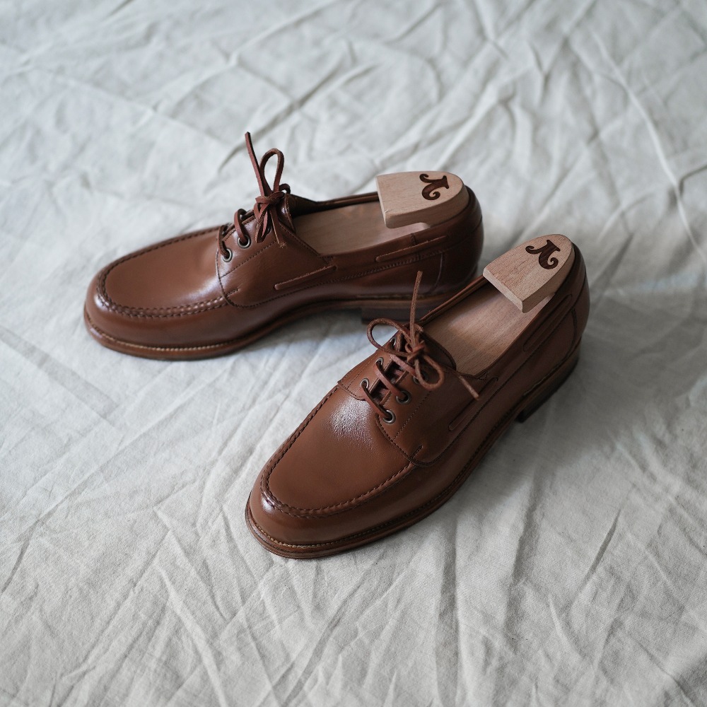 le yucca's オーストリッチレザー モカシン ピンク