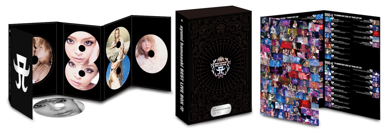 12月25日発売「ayumi hamasaki BEST LIVE BOX A 」展開図 & 封入特典