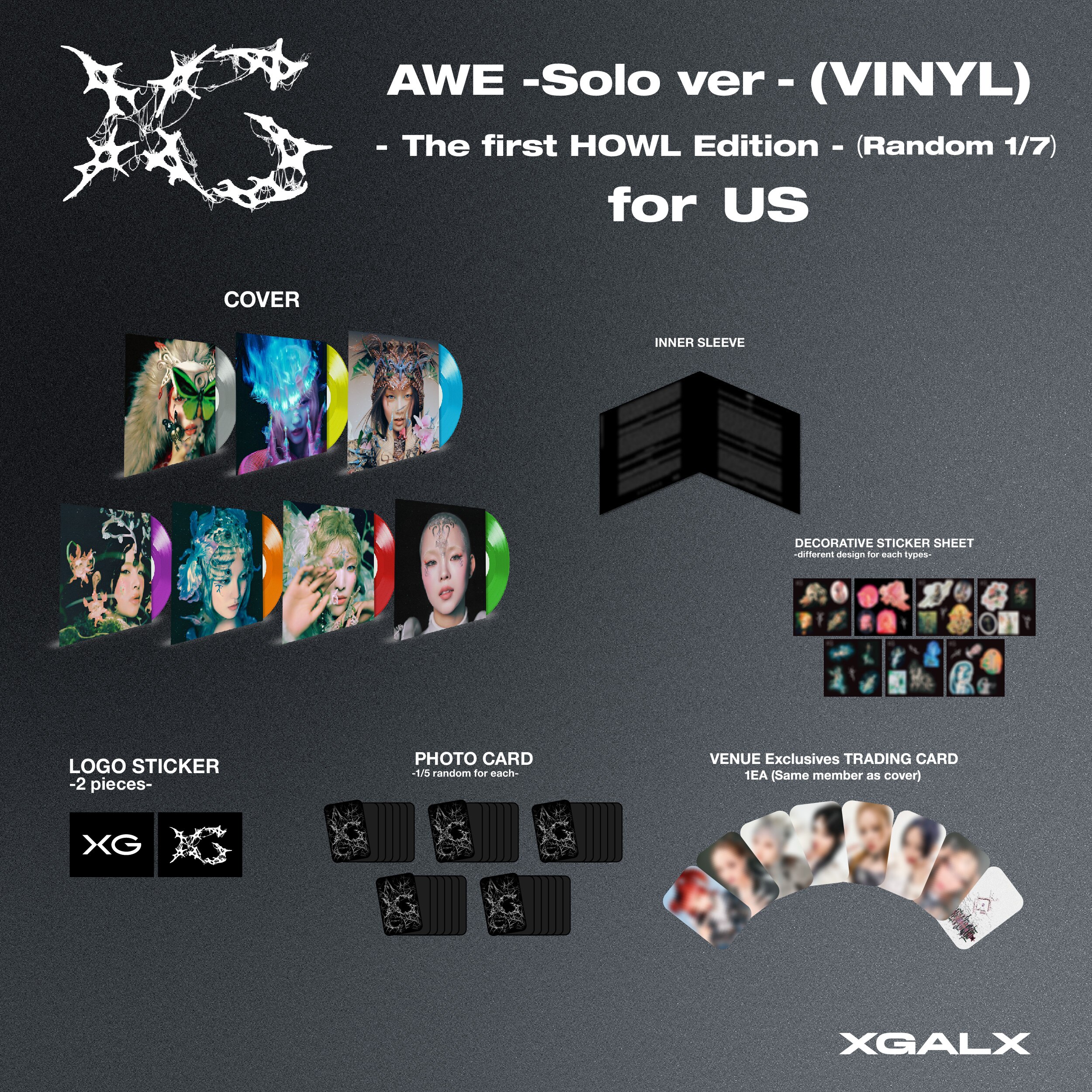 XG 2nd Mini Album 'AWE' US TOUR LIMITED VINYLがXG OFFICIAL US SHOP