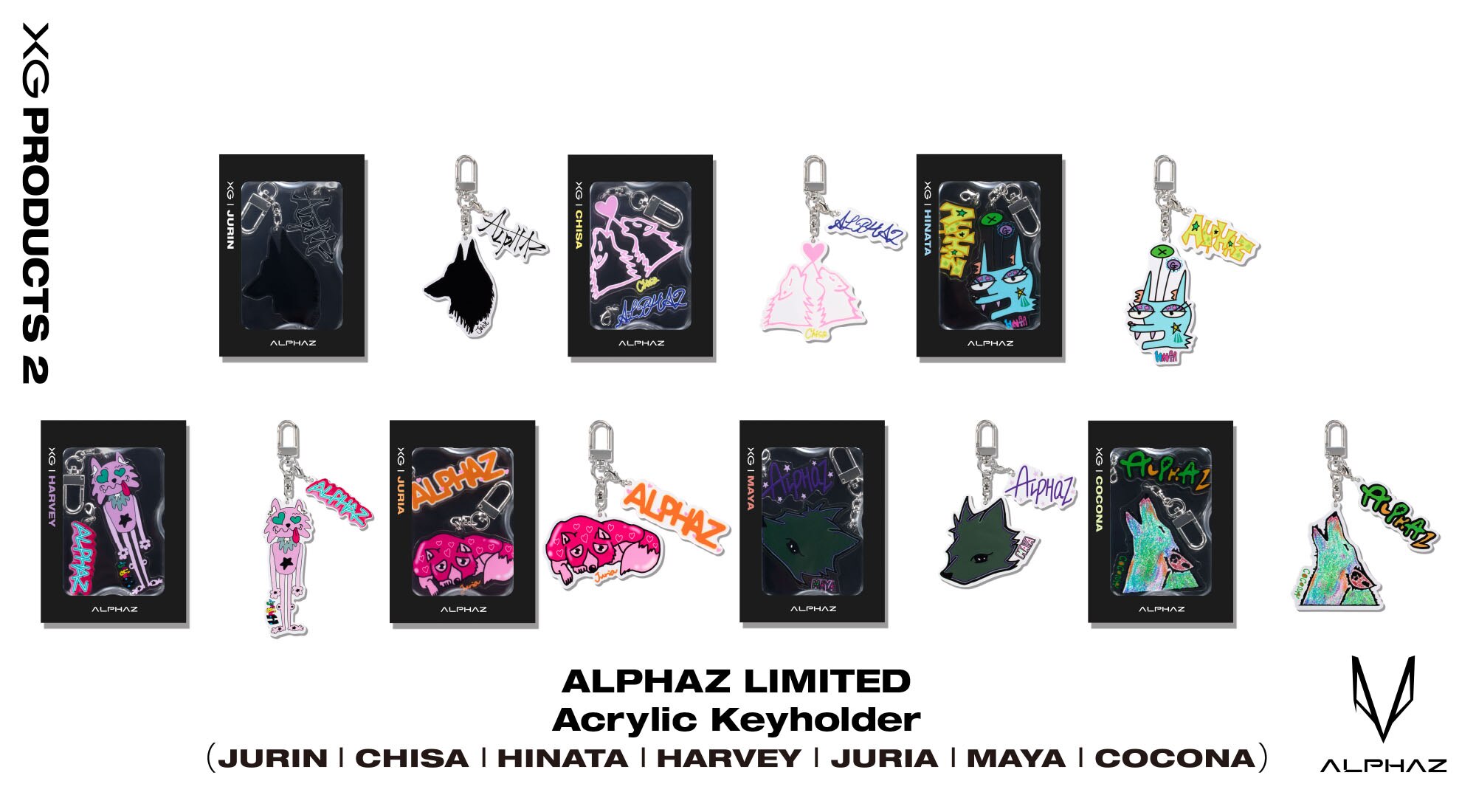 ALPHAZ 1st ANNIVERSARY “ALPHAZ LIMITED Acrylic Keyholder(7 Designs