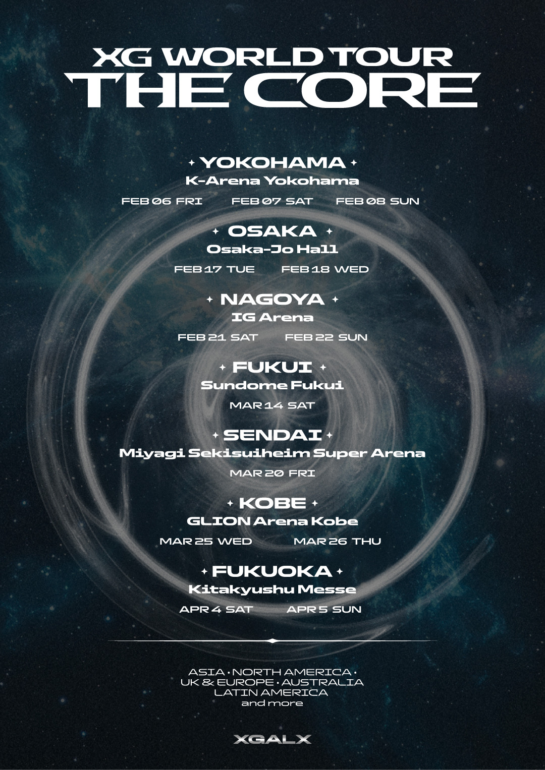 XG WORLD TOUR: THE CORE】日本公演のVVIP SEAT・VIP SEAT(ARENA