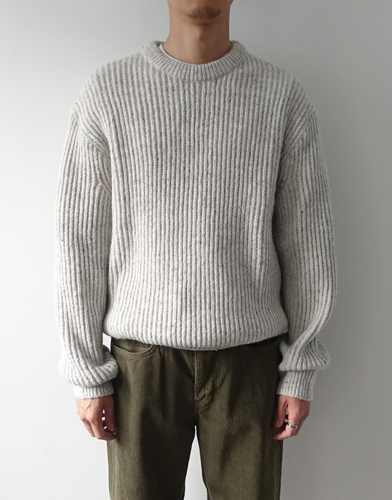UNUM Shop Online AURALEE HEMP RIB KNIT BIG P/O NATURAL 3