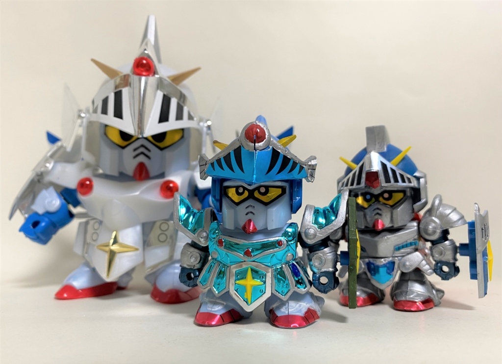 239 おすすめBB戦士 ナイトガンダム3キット勢ぞろい | Mさん模活時間の記録