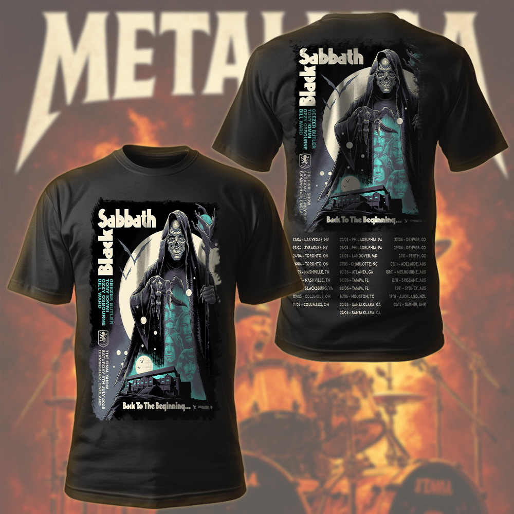 Black Sabbath T-Shirt Back to the Beginning World Tour 2025 Shirt
