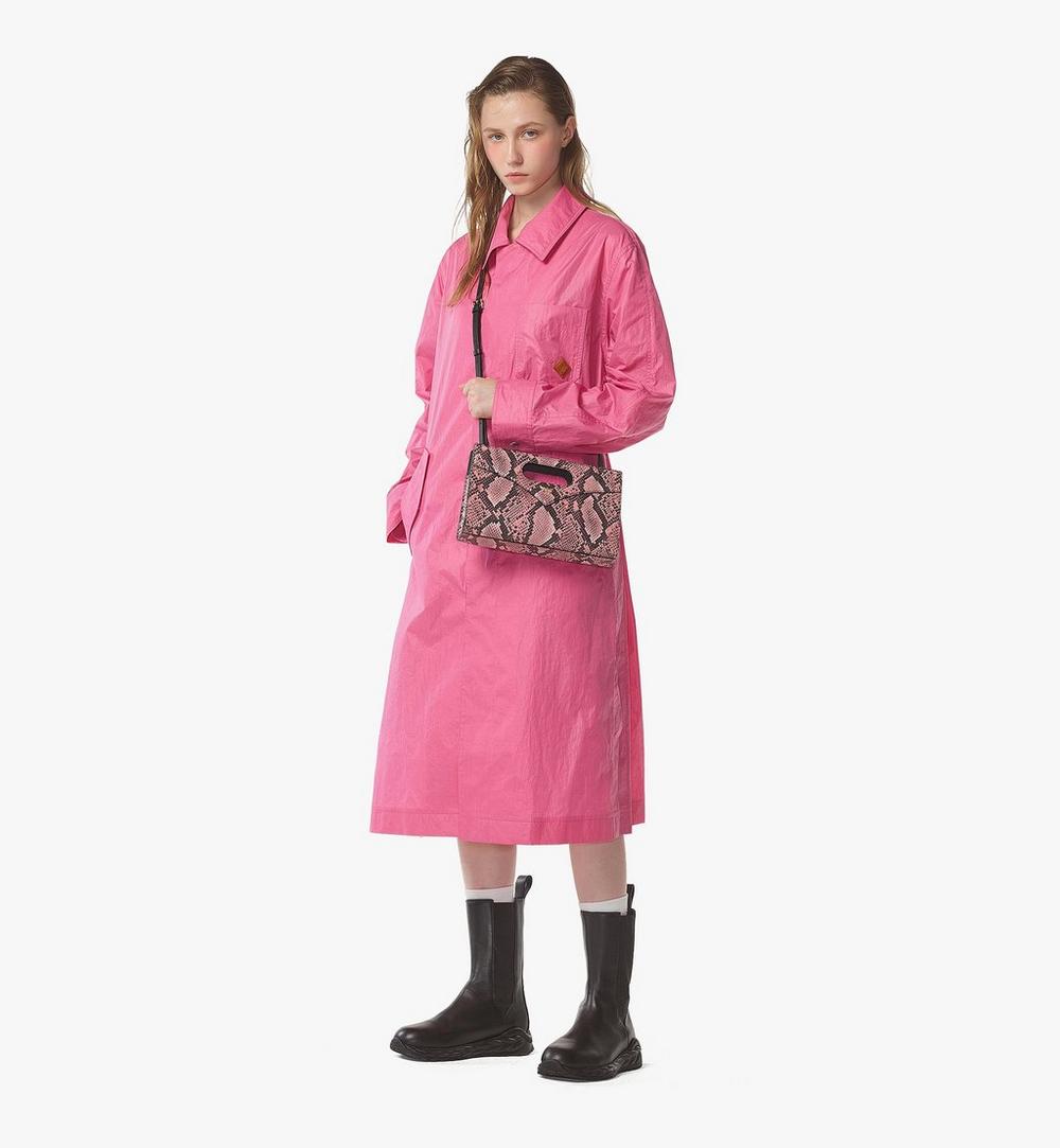 Diamond Tote In Python Print Coronet Small – mcmworldwide.ksa