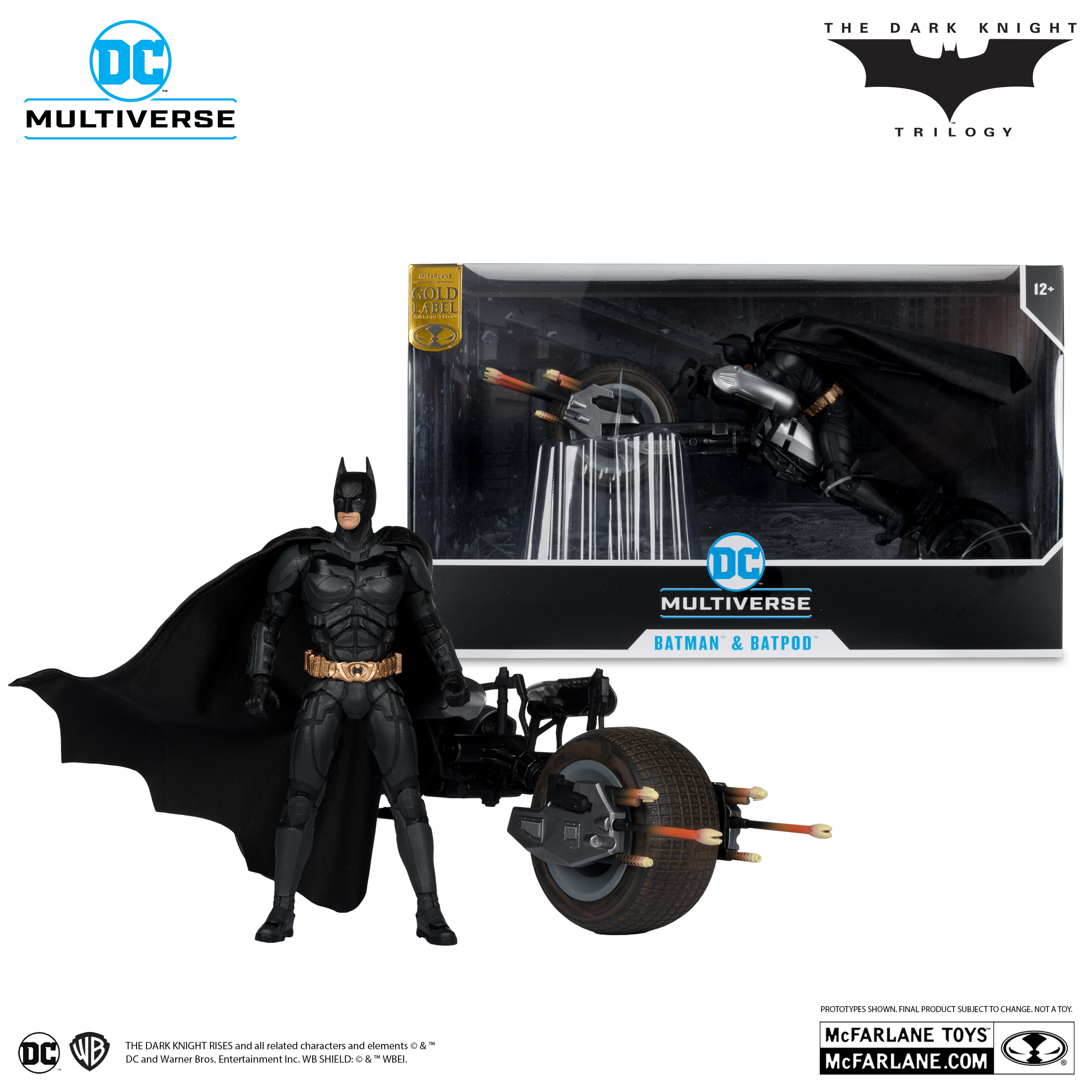 Batpod and Batman (The Dark Knight Rises) Gold Label 2-Pack
