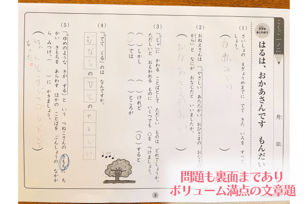 七田式小学生プリント1年生｜思考力国語の内容をブログで口コミ -