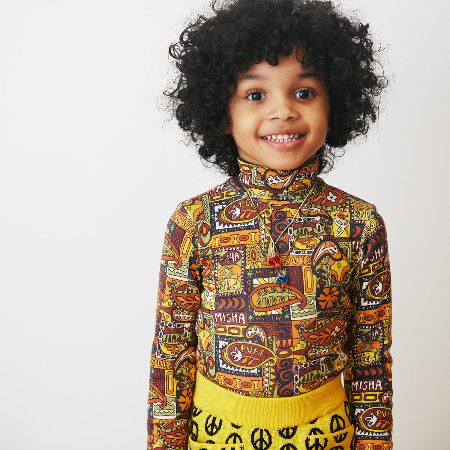 Pima Cotton Turtleneck - Fox Groovy Paisley – MamaOwl