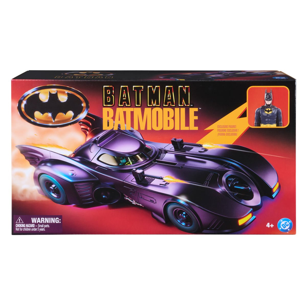 海外版】バットマン（1989）/ バットマン & バットモービル 4インチ