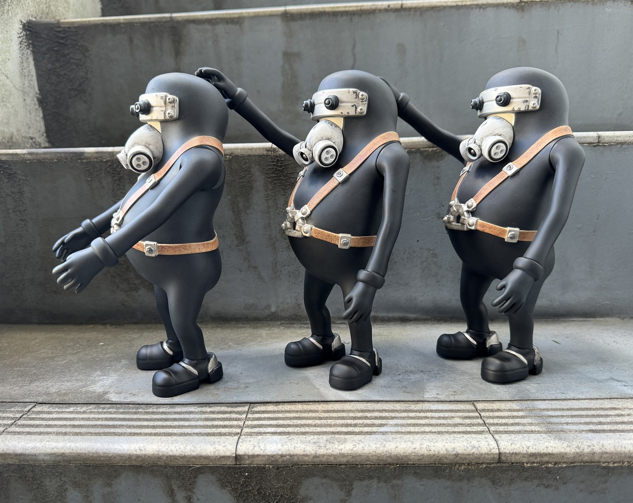 再生産】堀貴秀 films JUNK HEAD/ 3バカ 1/1 ソフビフィギュア 3体セット