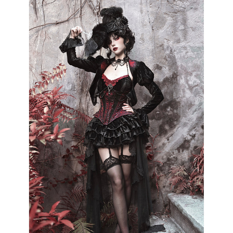 公爵夫人の刺繍キャミソールと蜘蛛の巣コルセット – ManusMachina