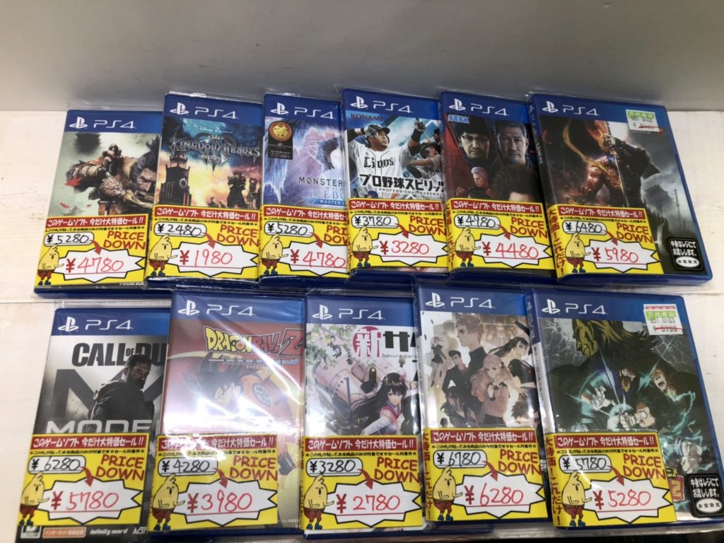 鈴鹿店】【ゲーム】4/4□お知らせです！◇PS4ソフトがプライスダウン
