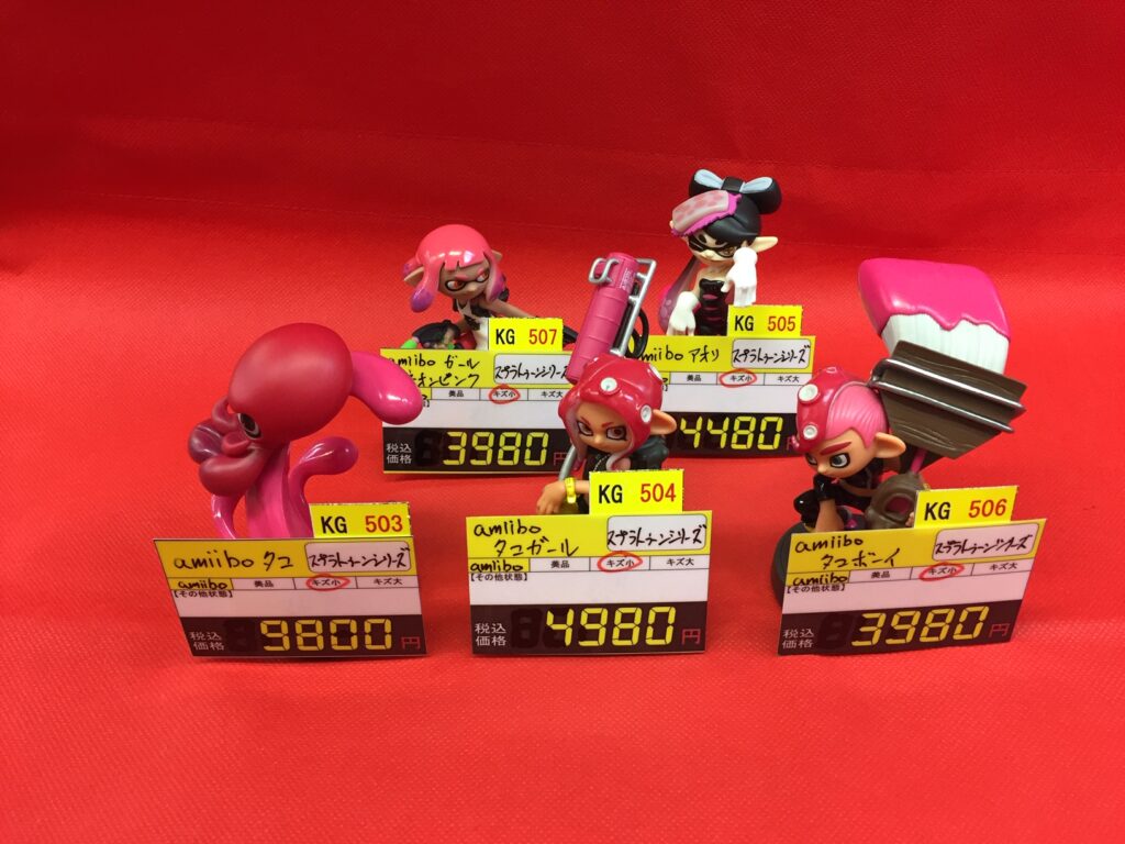 スプラトゥーンシリーズ amiibo タコ・タコボーイ・タコガール・アオリ