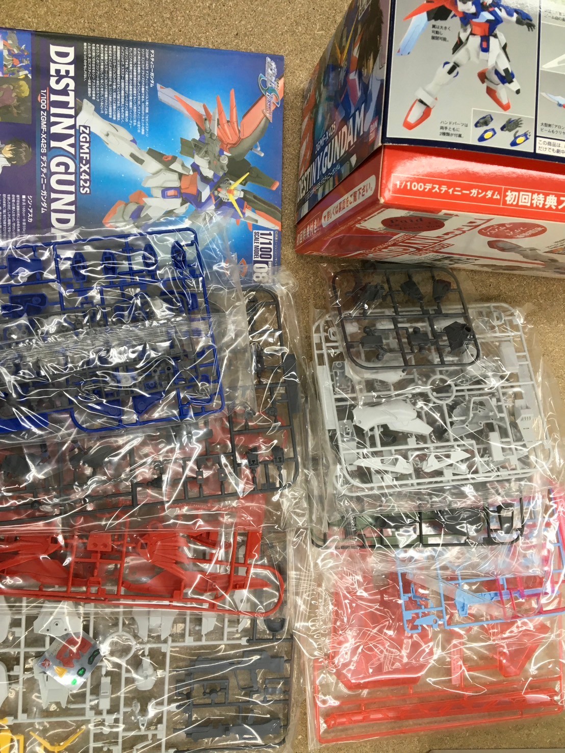 まだMGになる前の超希少な初回特典付きの 1/100 ZGMF-X42Sデスティニー