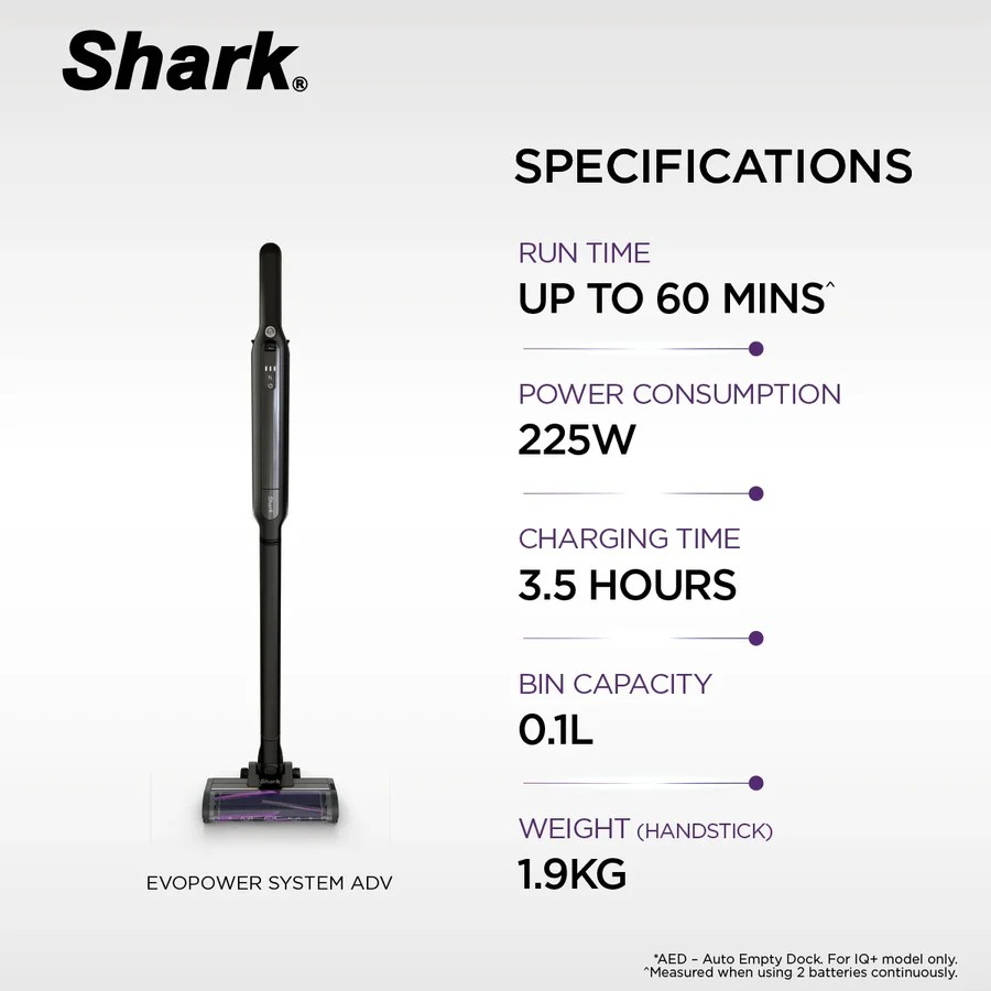 GET: Shark EvoPower System Adv Wireless Vacuum (Premium) l Mang Kosme