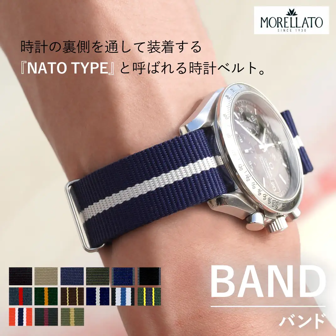 MORELLATO モレラート BAND バンド ナイロン 時計ベルト U3972A74