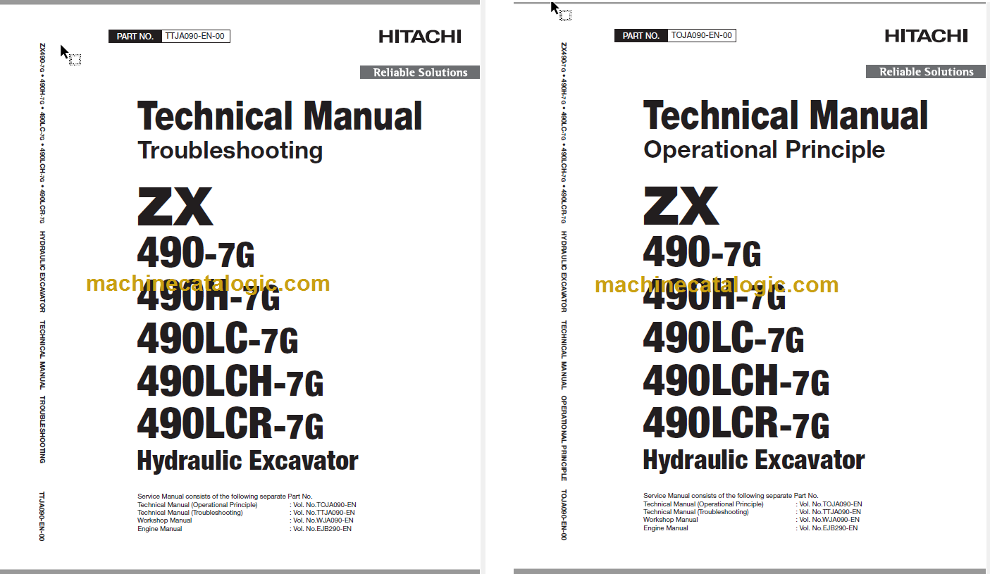 ZX490-7 Technical Manual (Operation Principle Troubleshooting