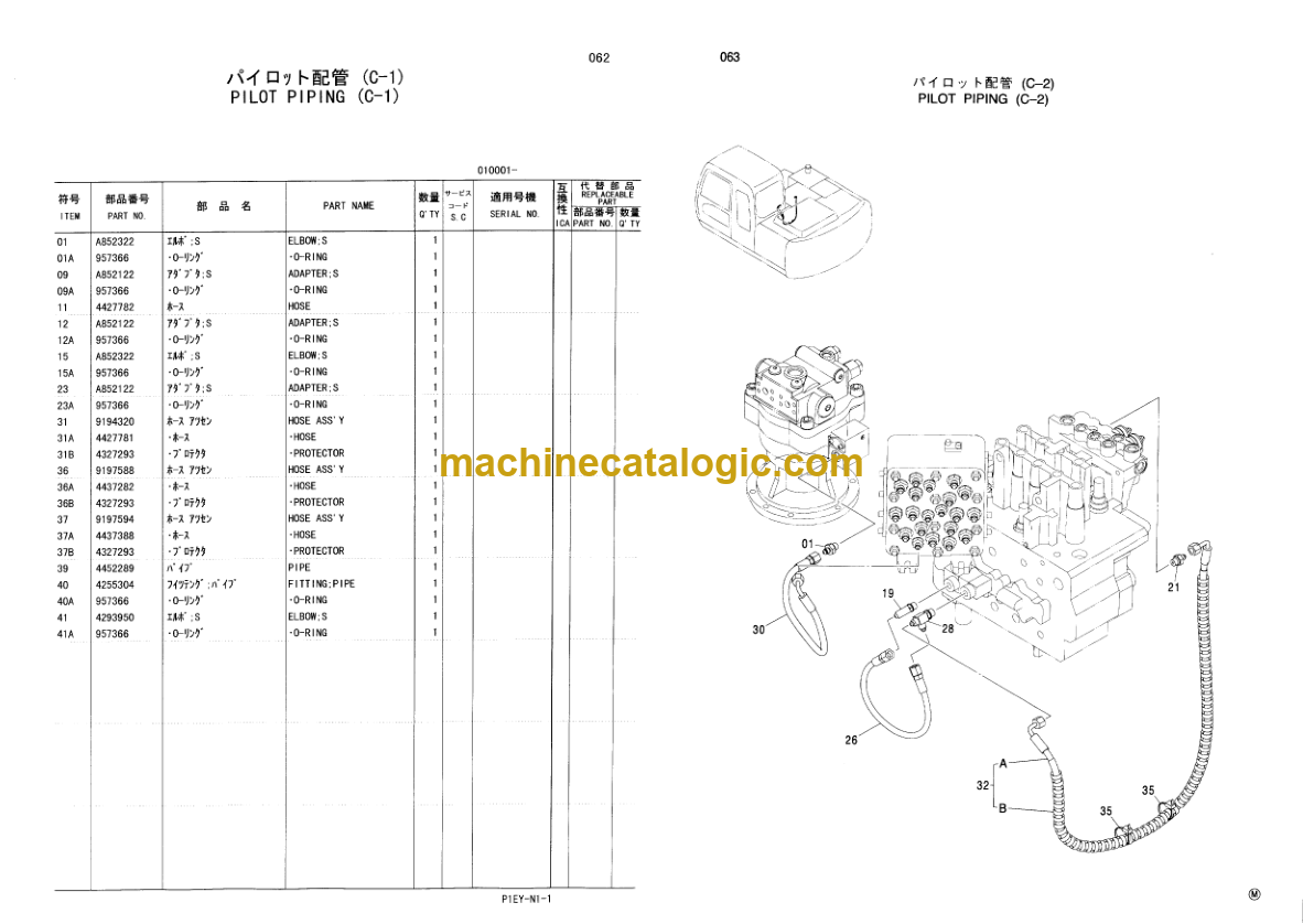 Hitachi ZX95 Excavator Parts Catalog – Machine Catalogic