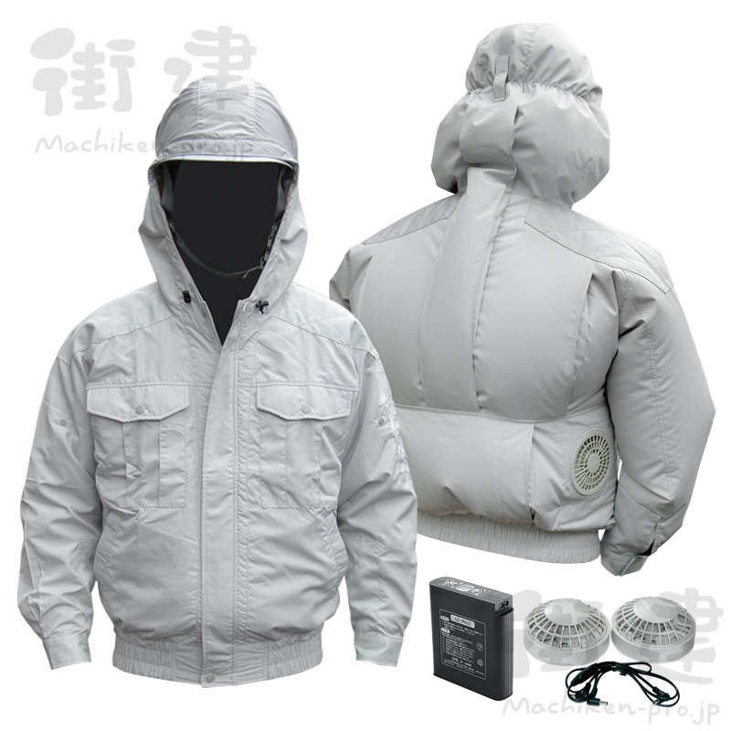 空調服 サイズL シルバー 肩・袖補強あり(L シルバー): 機械 ｜ 街建プロ