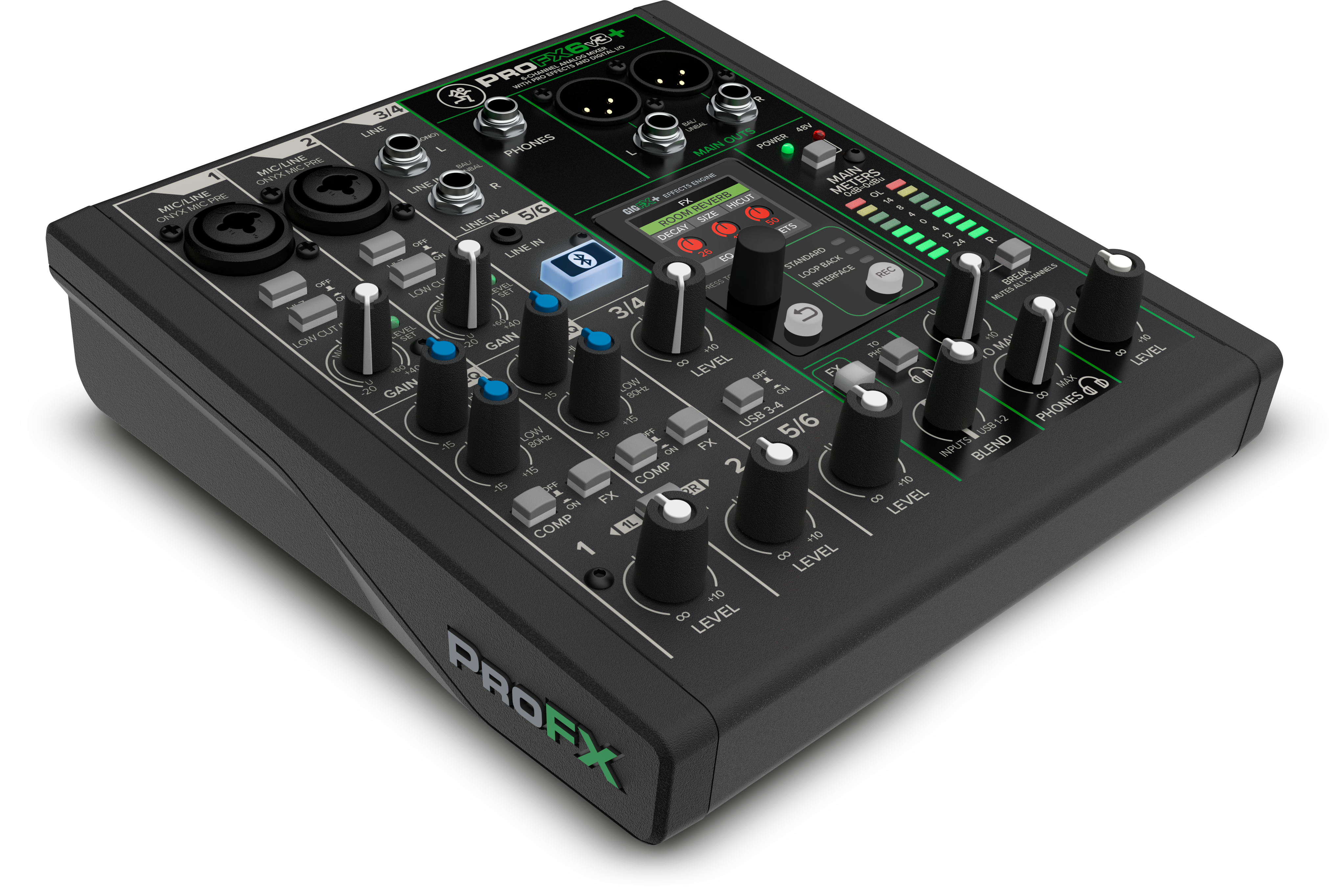 6-Channel Analog Mixer With Enhanced FX, USB Recording Modes and