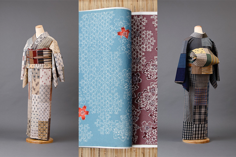 伝説のきもの作家、浦野理一の布をリメイクして展示。｜Fashion