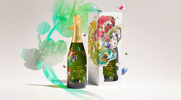 特別に描かれたアネモネを纏った、ペリエ ジュエの限定ボトル